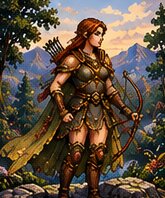 A paladin with a bow